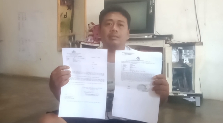 Sudarno, orangtua dari anak korban kekerasan di sekolah. (INDRA/SUMUT POS)