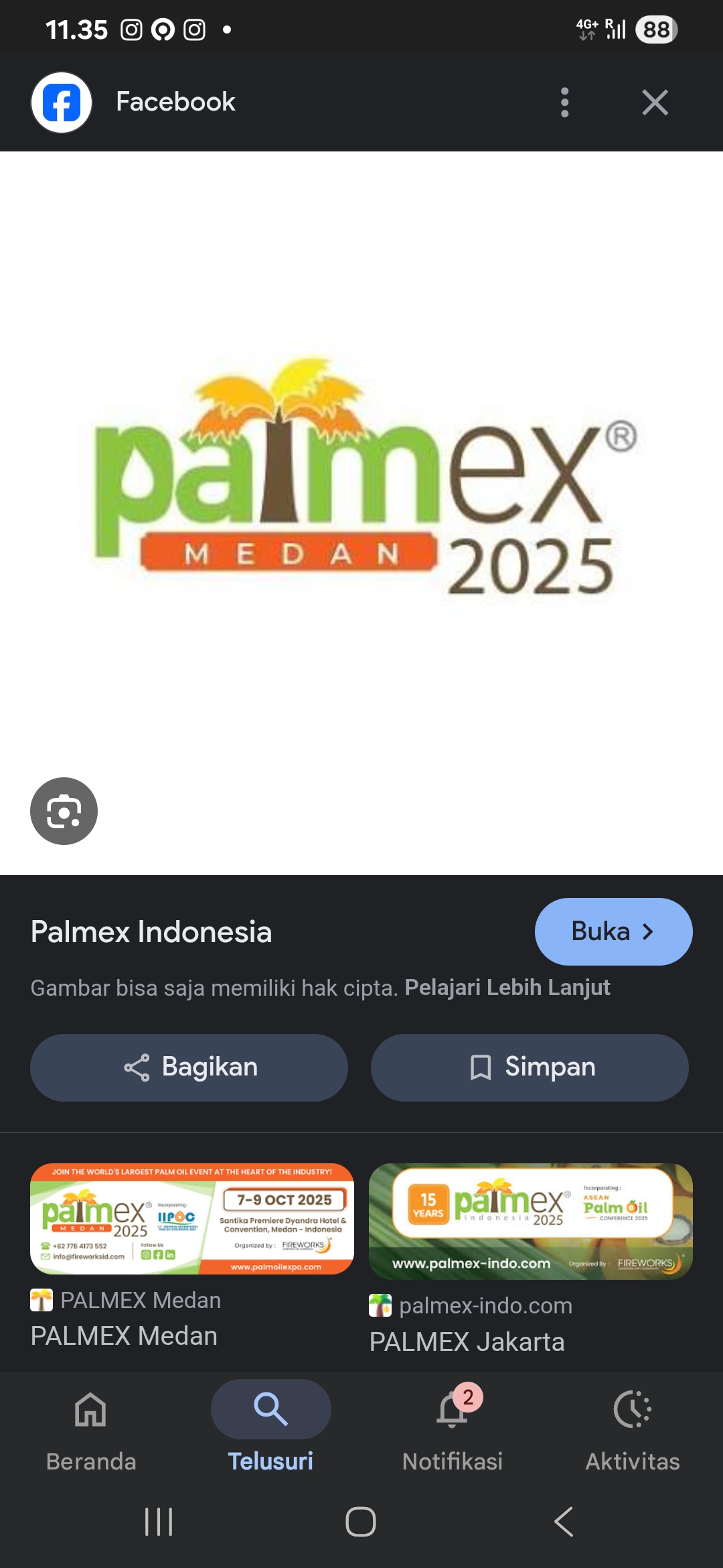 Logo Palmex 2025. (Dok: FB)