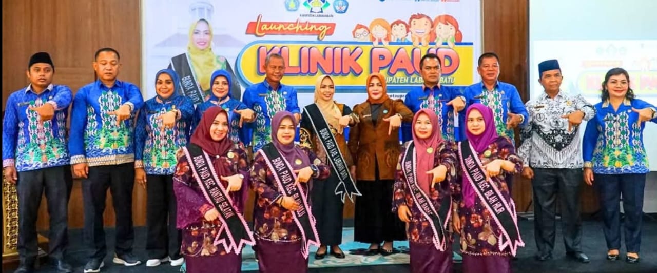 upati Maya Launching Klinik PAUD Labuhanbatu. (FAJAR/SUMUT POS)