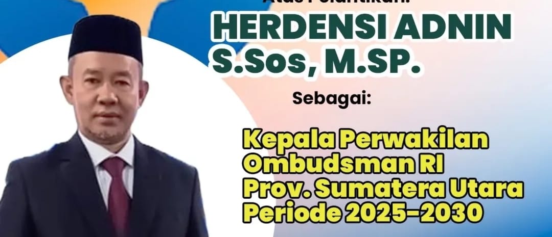 Ketua Perwakilan Ombudsman Sumut, Herdensi Adnin. (ist)