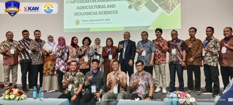 KUNJUNG: Mahasiswa dan dosen UMA saat berkunjung ke Can Tho University Vietnam. (Dok: Istimewa/Sumut Pos)