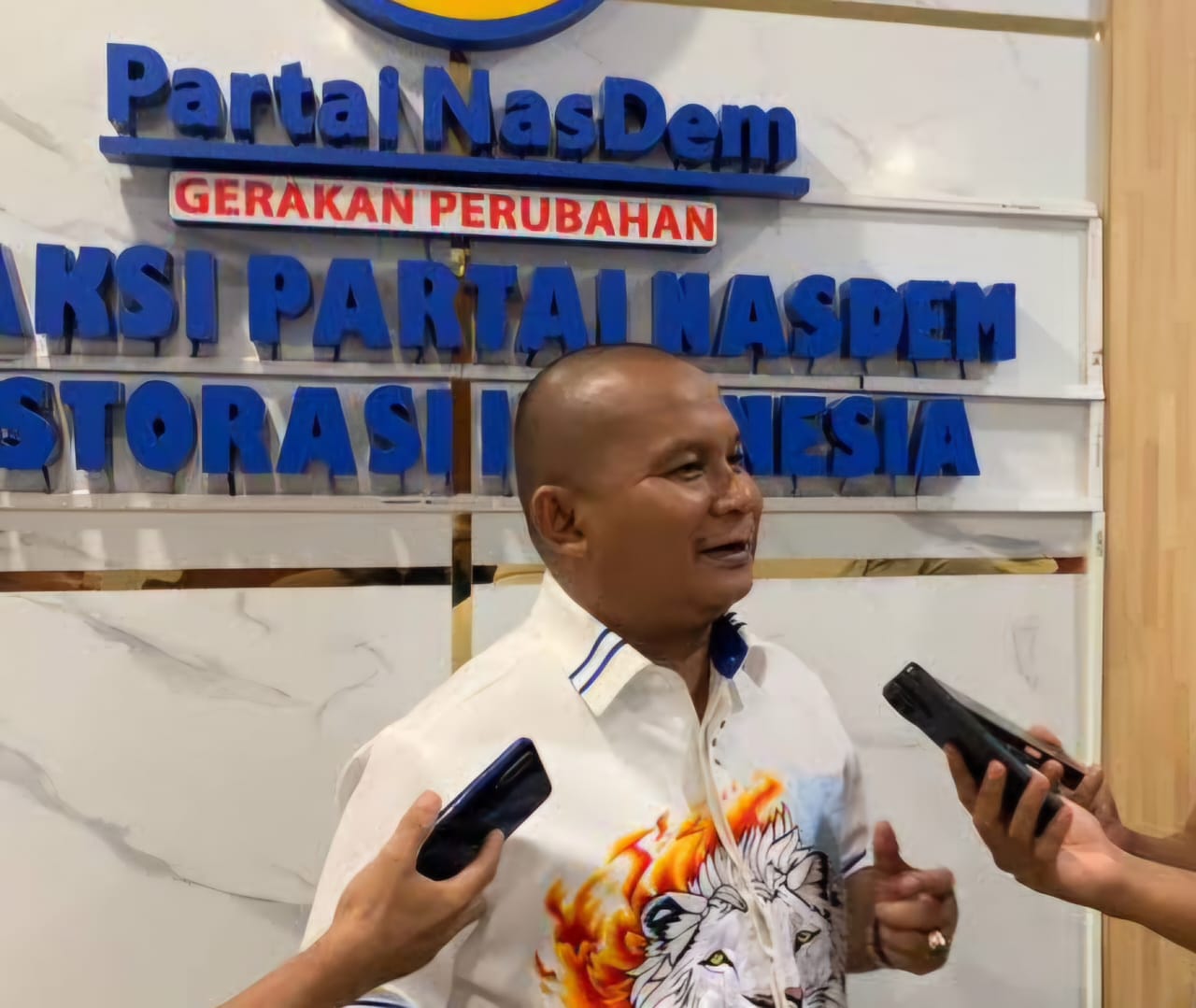 Ketua Fraksi NasDem DPRD Sumut, Rahmansyah Sibarani.
