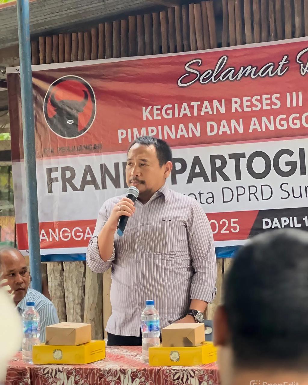 Anggota DPRD Provinsi Sumatera Utara dari Fraksi PDI Perjuangan, Franky Partogi Wijaya Sirait. (Dok: istimewa)