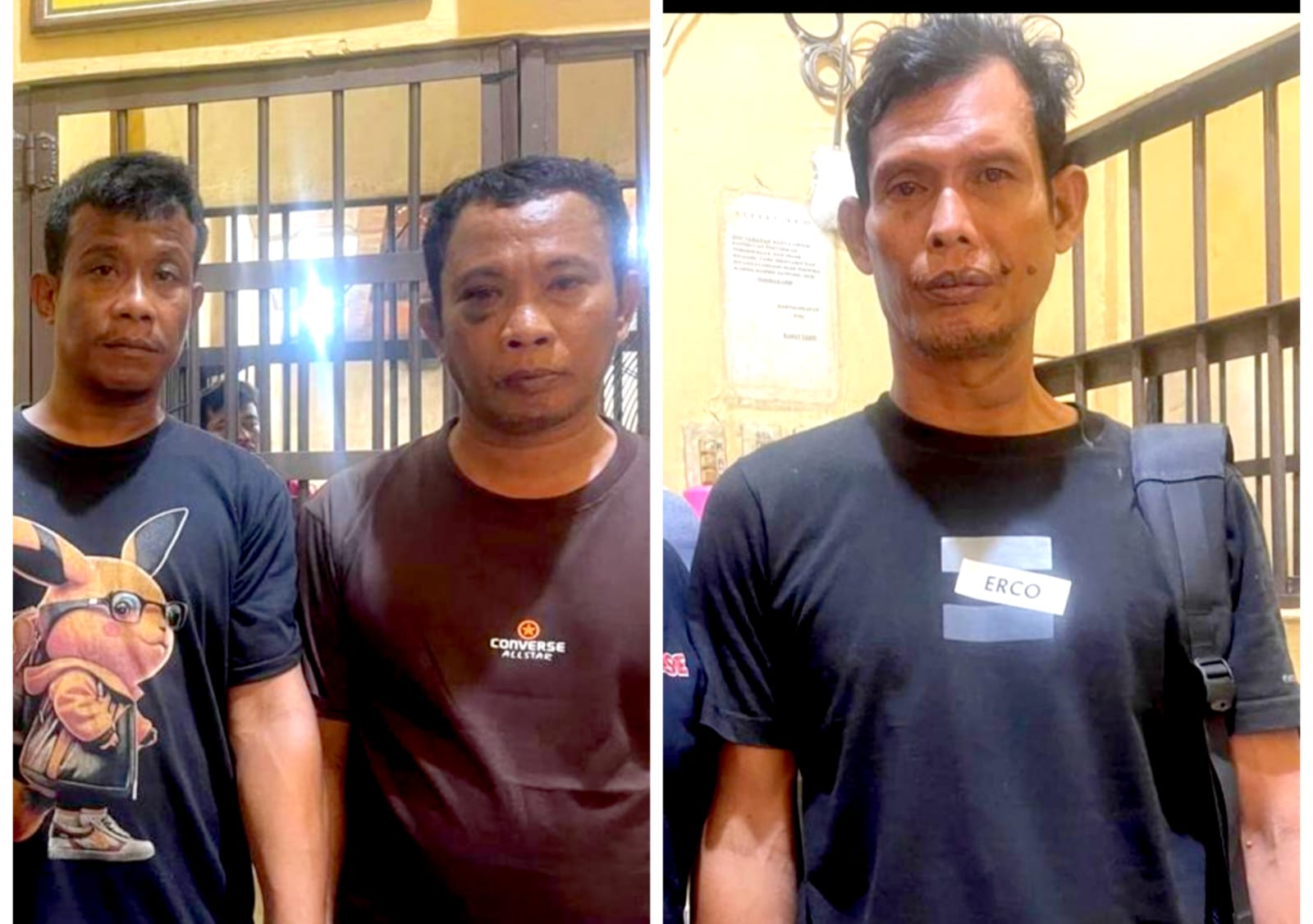 TERSANGKA: Para tersangka pencurian sepeda motor dan laptop Chromebook di SDN di Kecamatan NA XI/X, yaitu S, SP dan AS. (Dok: istimewa)
