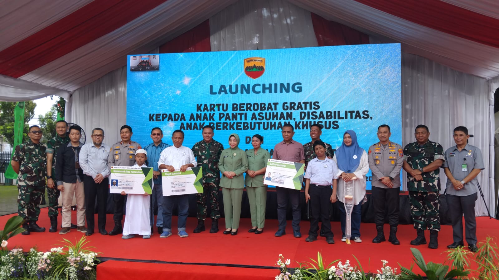 Kodam 1/BB saat meluncurkan Kartu Berobat Gratis di RS Putri Hijau. (Sumut Pos/Dokumen Pribadi)