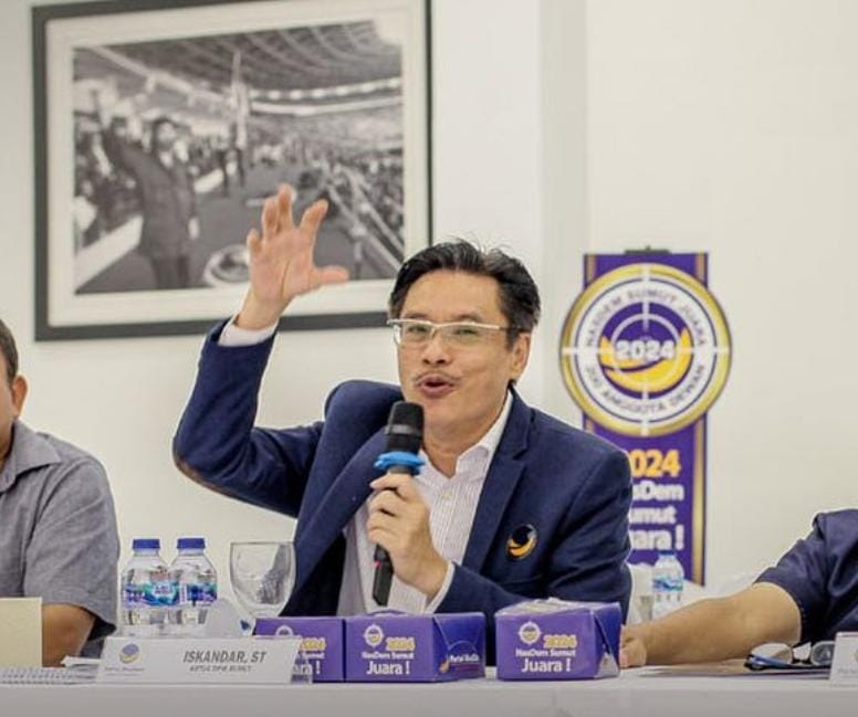 Ketua DPW Partai Nasdem Sumut, Iskandar ST. (Istimewa/Sumut Pos )