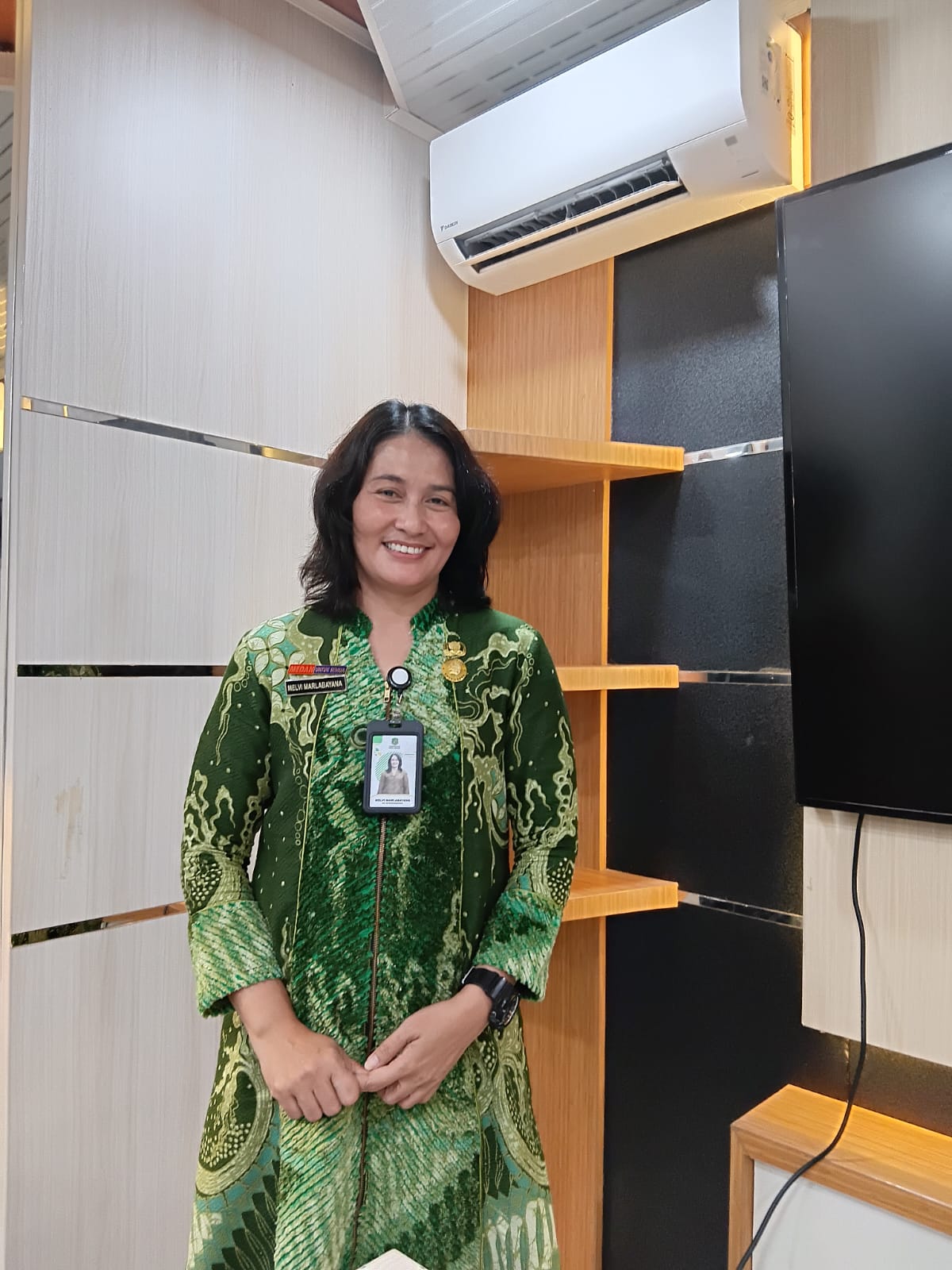 Kadis DLH Kota Medan Melvi Marlabayana.(Foto: Laila Azizah)