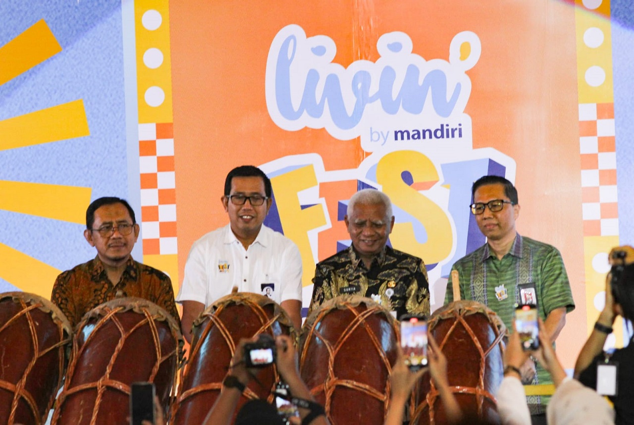 Pembukaan Livin&rsquo; Fest 2025 di Regale International Convention Centre, Medan, Kamis (23/10/2025).