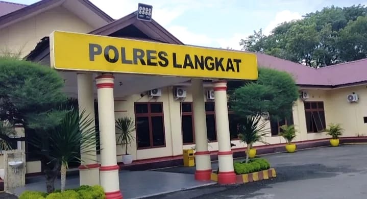 Istimewa/Sumut Pos Markas Polres Langkat di Stabat.