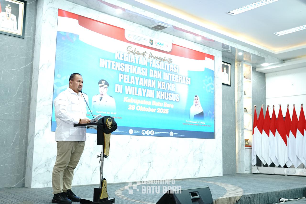 Bupati Batubara  H. Baharuddin Siagian, SH, M.Si, tinjau  kegiatan Fasilitasi Intensifikasi dan Integrasi Pelayanan KB   dan KB/KR. (KOMINFO BATUBARA/SUMUT POS)