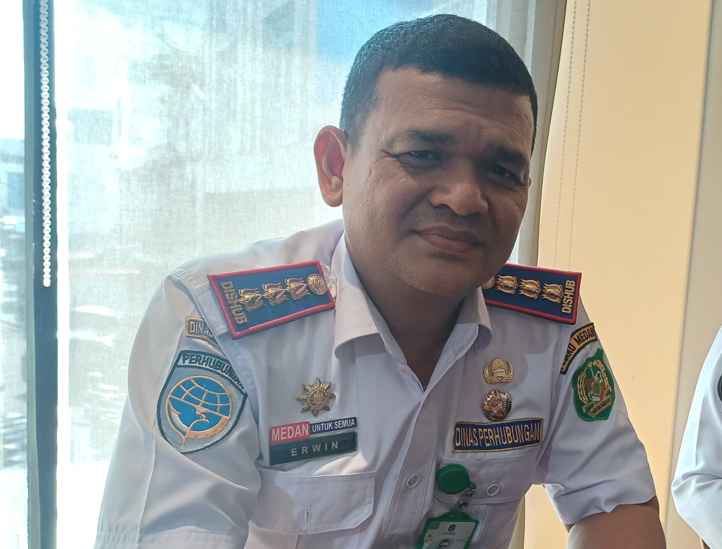 Kadis Perhubungan Kota Medan, Erwin Saleh. (Dok: Markus Pasaribu/Sumut Pos)