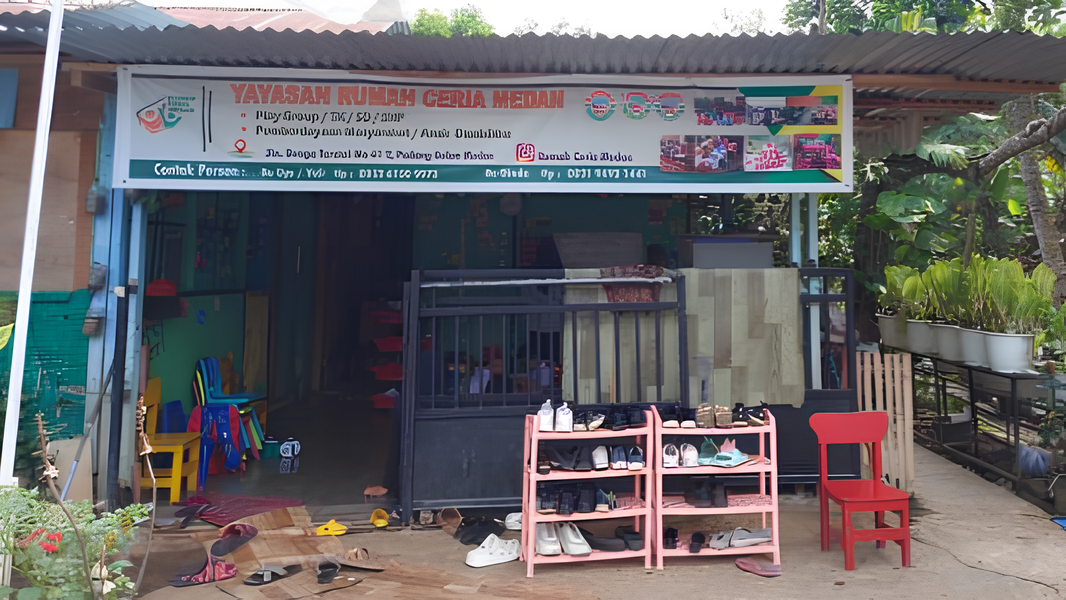 Yayasan Rumah Ceria, ruang belajar inklusif bagi anak-anak disabilitas. (ISTIMEWA/SUMUT POS)