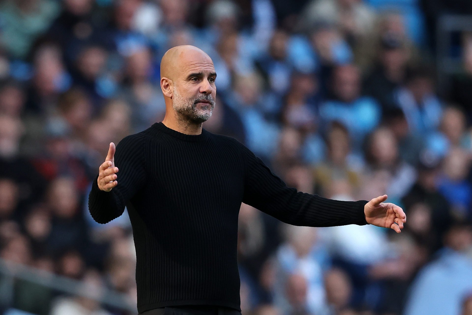 Pep Guardiolla, Pelatih Manchester City. (manchester city News)