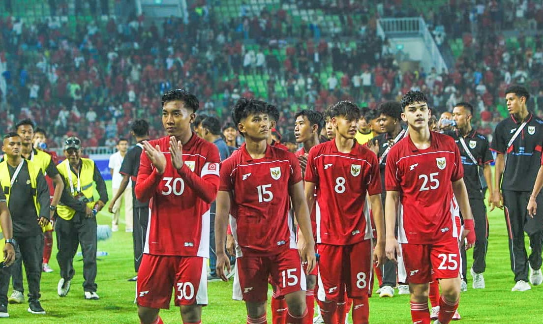Timnas Indonesia U-17 saat mengikuti Piala Kemerdekaan 2025 di Stadion Utama Sumatera Utara. (Triadi Wibowo/ Sumut Pos)