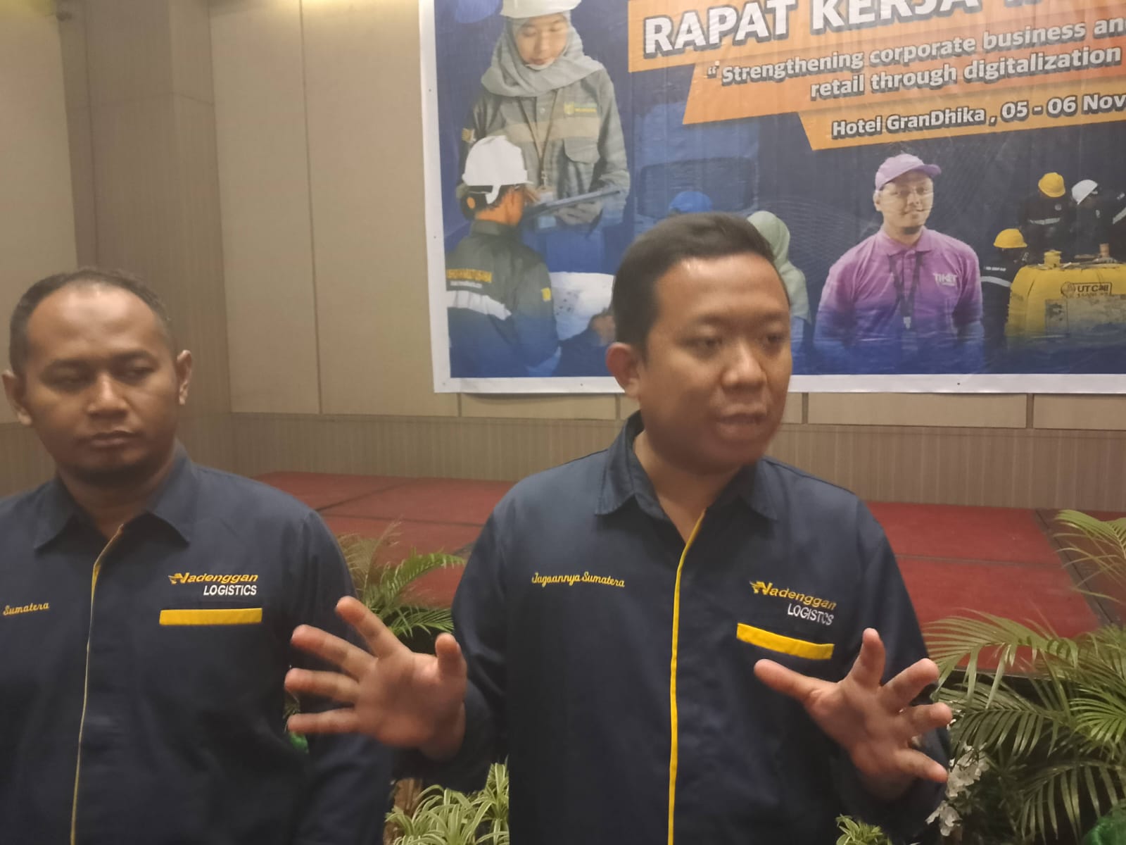 WAWANCARA: Direktur Utama DNL, Arsyadanal Haq Imanda saat wawancara bersama rekan media. (Dok: istimewa)