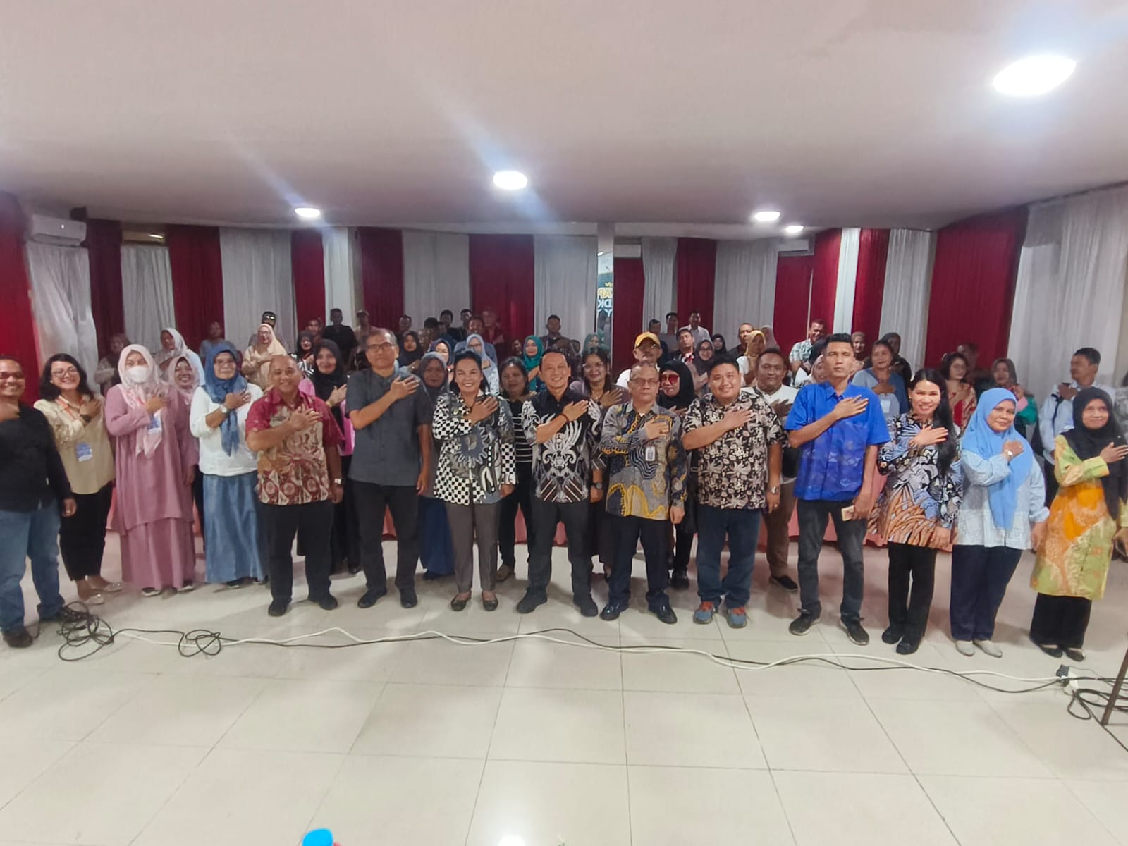 Kemenkop UKM melakukan pelatihan kepada pengurus Koperasi Merah Putih Tebingtinggi. (AZAN PURBA/SUMUT POS)