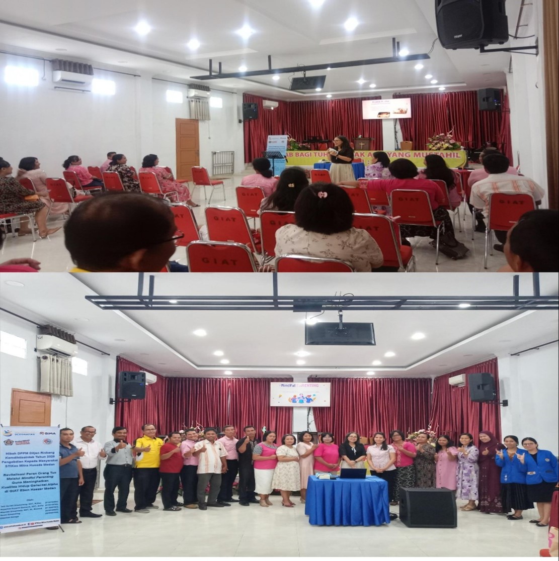 Stikes Mitra Husada Medan melaksanakan program pemberdayaan untuk mengedukasi orangtua agar mampu menerapkan prinsip mindful parenting. (ISTIMEWA/SUMUT POS))