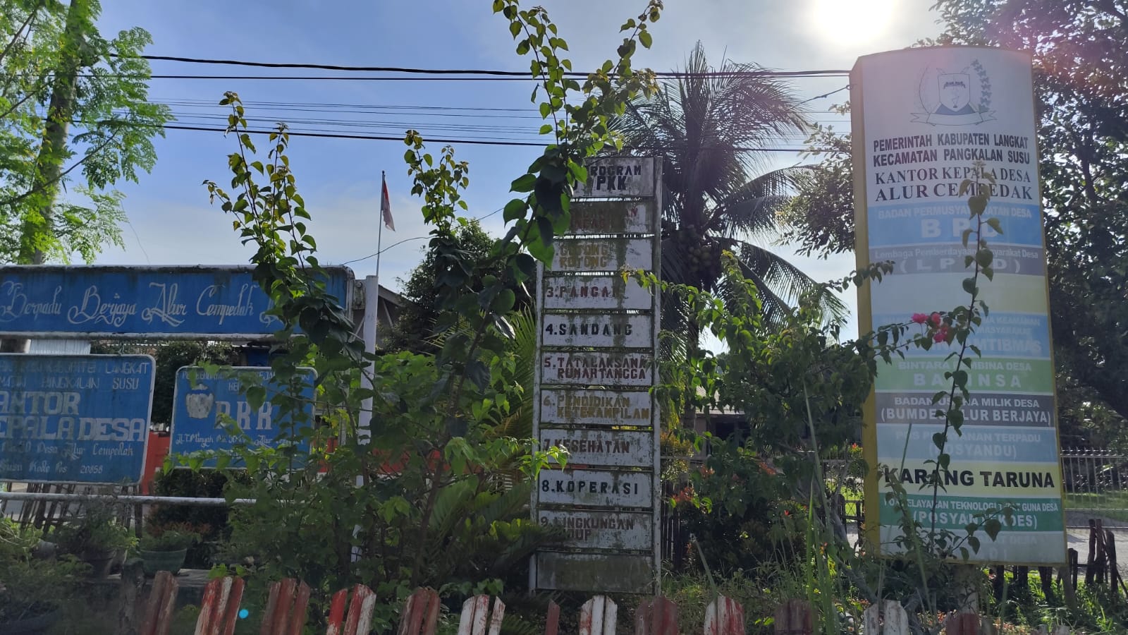 Kantor Desa Alur Cempedak Kecamatan Pangkalansusu, Langkat. (Istimewa/Sumut Pos)