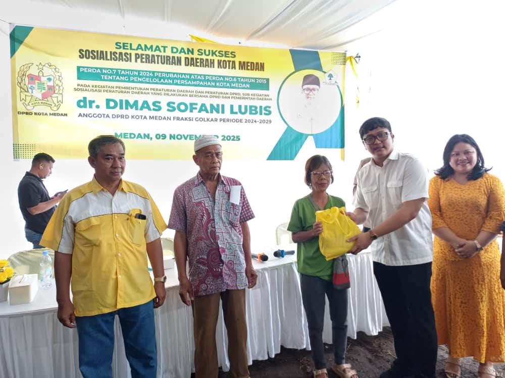Anggota DPRD Kota Medan Fraksi Golkar, dr Dimas Sofani Lubis. (Markus Pasaribu/Sumut Pos)