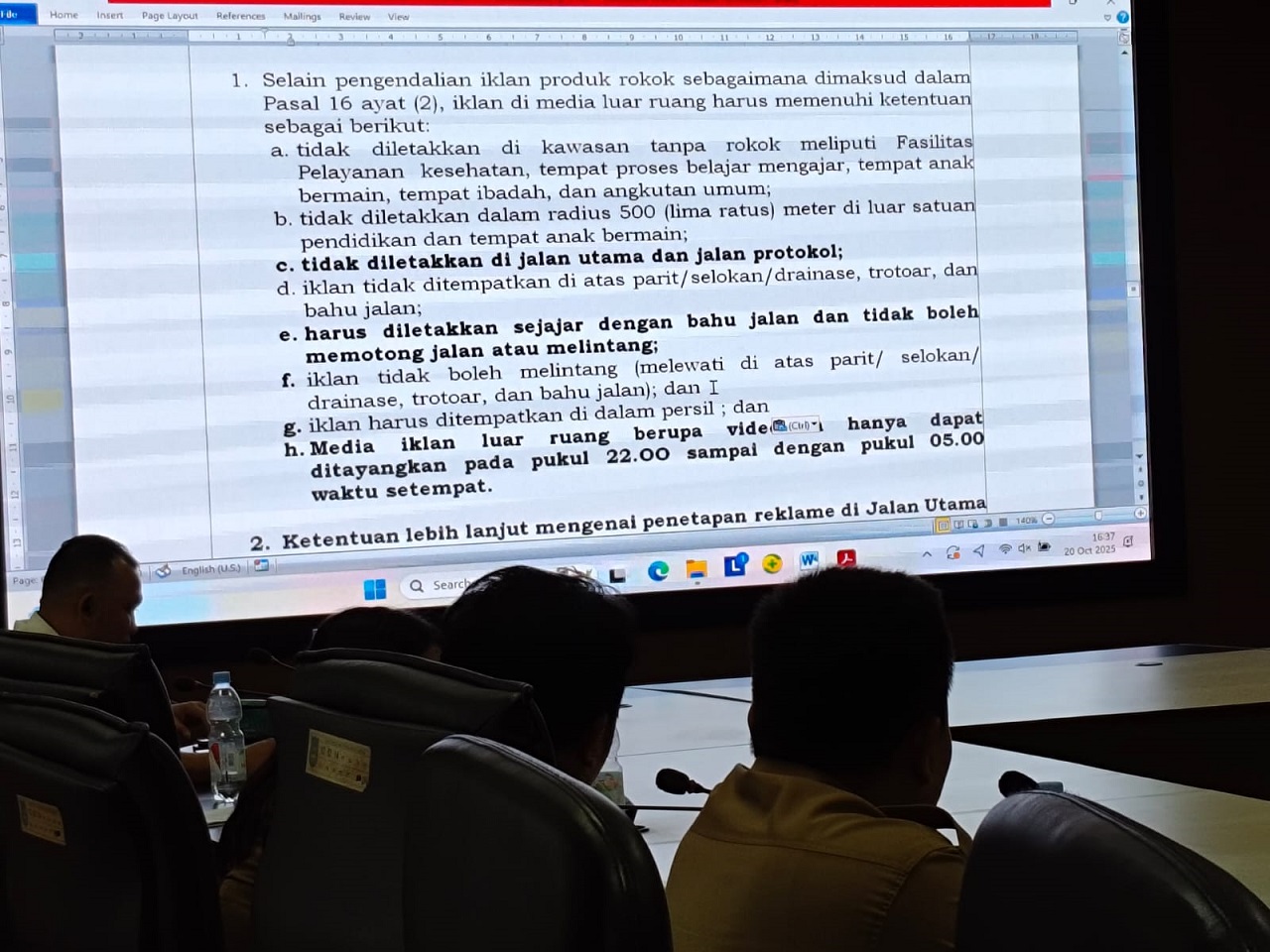 Pembahasan Ranperda KTR Medan.