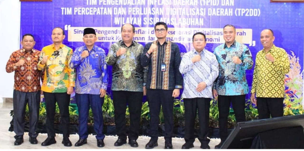 Wabup menghadiri kegiatan High Level Meeting Tim Pengendalian Inflasi Daerah serta Tim Percepatan dan Perluasan Digitalisasi Daerah (Fajar/Sumut Pos)