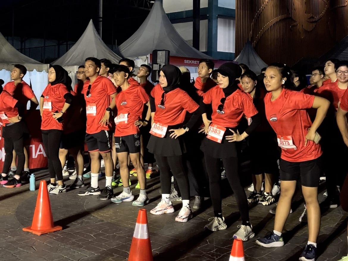 Prudential Indonesia saat menggelar olahraga bersama masyarakat yang diikuti 4.500 orang di Medan.