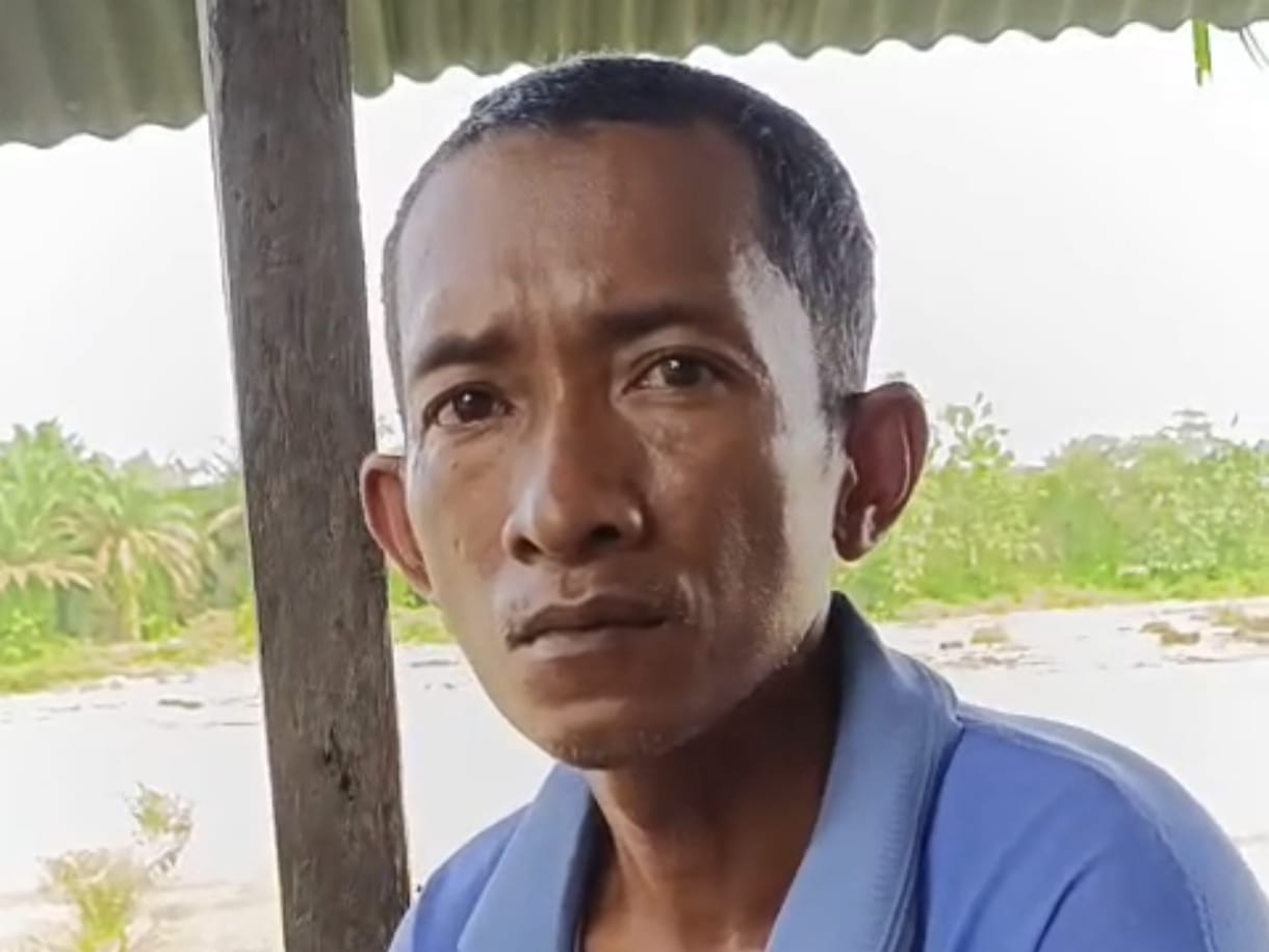 Rumadi, orangtua Ana Rahmawati yang telah mencari anaknya selama 3 hari belum ditemukan. (Istimewa/Sumut Pos)