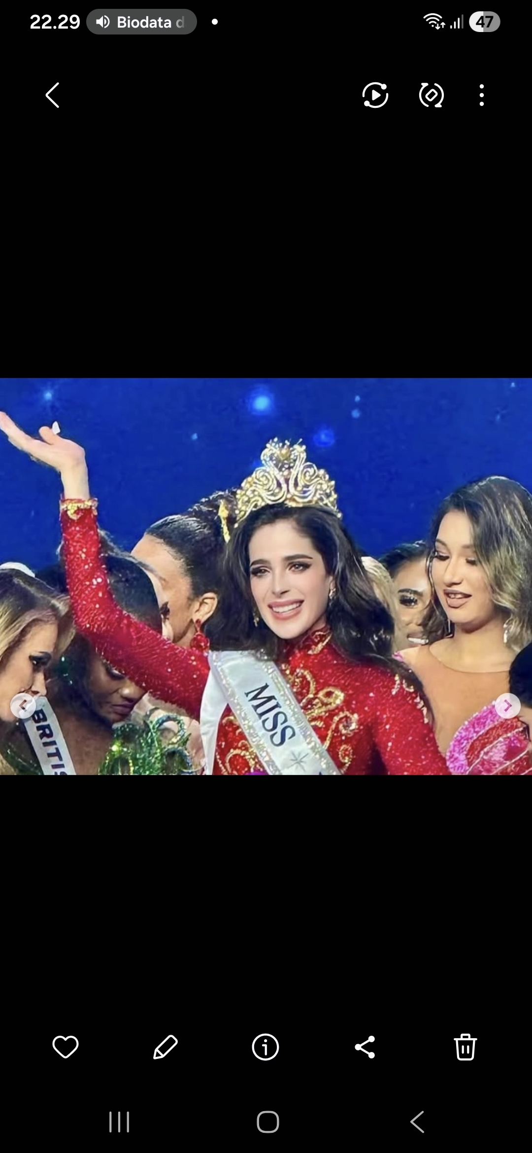 Miss Universe 2025, Fatima Bosch. (Dok: instagram)