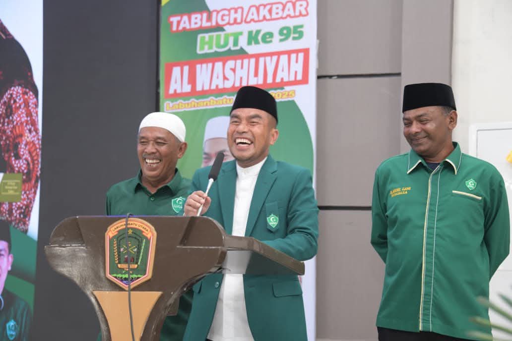 Pj. Sekretaris Daerah Hj. Susi Asmarani, M.Si hadiri HUT ke-95 Al Jam&rsquo;iyatul Washliyah. (ISTIMEWA/SUMUT POS)