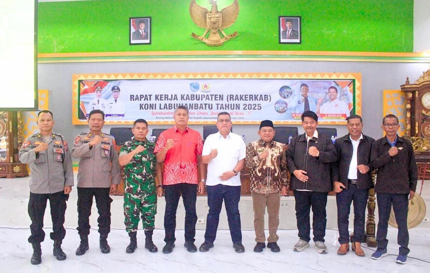 RAKERKAB: Wabup Labuhanbatu menghadiri dan membuka Rakerkab KONI Labuhanbatu. (Dok: Fajar Dame/Sumut Pos)