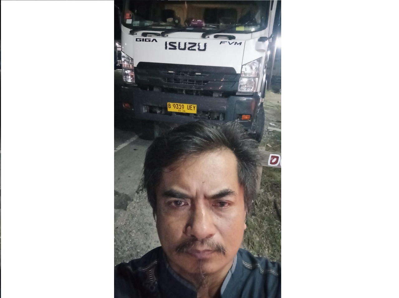 Dosen Fakultas Sains dan Teknologi Universitas Pembangunan Panca Budi Medan Hamdani, S.T, M.T (Cand Dr) yang bertahan lima hari dalam box container truk saat terjebak kepungan banjir di Aceh.