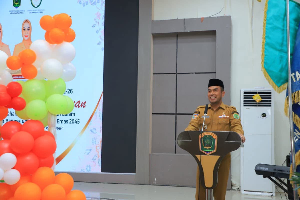 Wabup H. Samsul Tanjung Hadiri Peringatan HUT DWP ke-26 Tingkat Kabupaten Labura (ist)