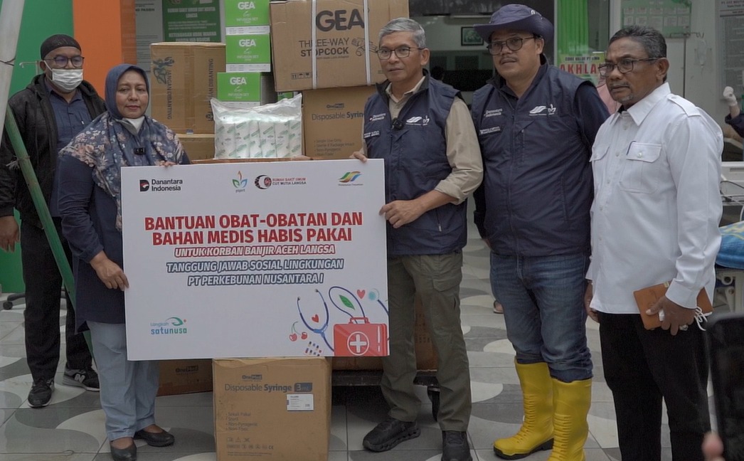 PT Perkebunan Nusantara I (PTPN I) kembali melakukan aksi cepat tanggap terhadap bencana dengan menyalurkan bantuan kesehatan dan logistik bagi masyarakat terdampak banjir di Provinsi Aceh. (ist)