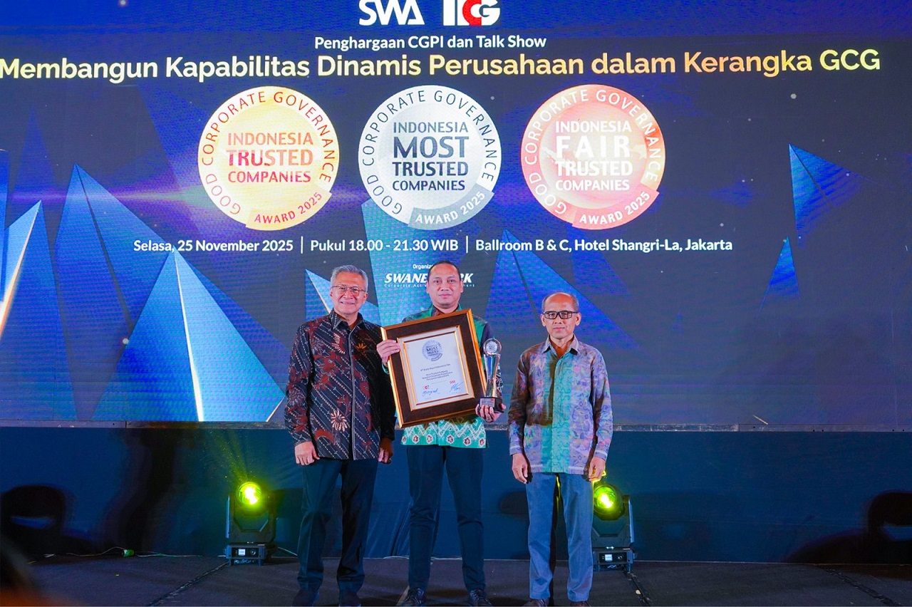 Bank Raya Indonesia meraih penghargaan dalam ajang CGPI Award 2024 untuk kategori &ldquo;Most Trusted&rdquo; Company.  ( Foto&nbsp;:&nbsp;Bank&nbsp;Raya)