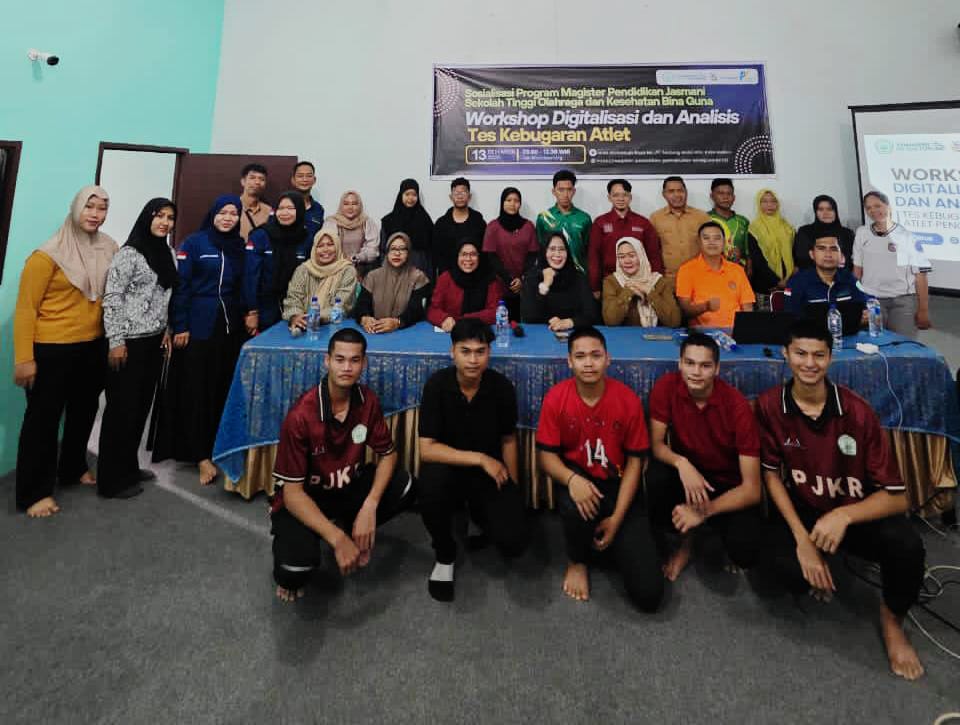 BINA GUNA: Workshop digitalisasi dan analisis tes kebugaran atlet pencak silat yang dilaksanakan STOK Bina Guna. (Istimewa/Sumut Pos)