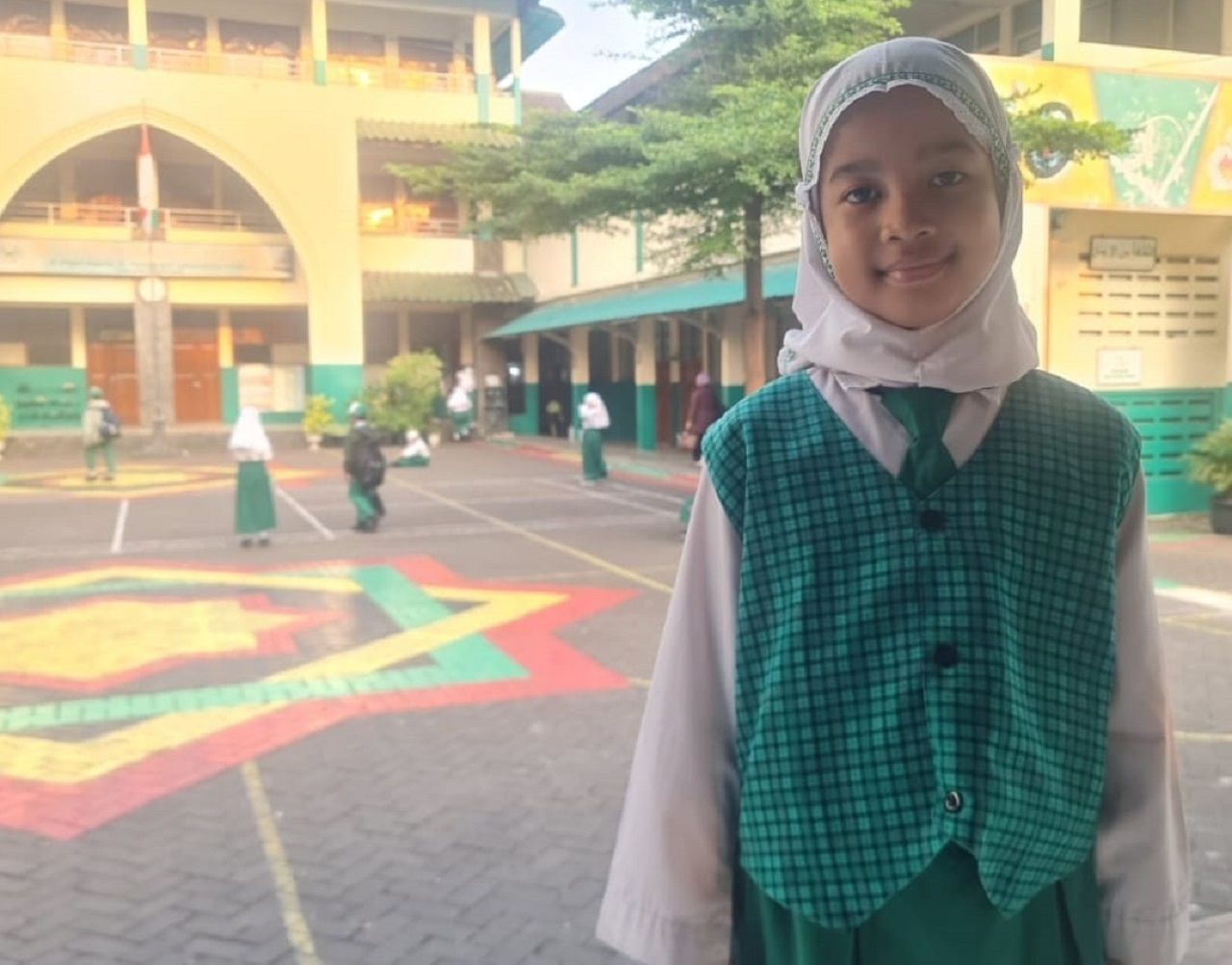 ​Salah satu siswi kelas IV SD Islam Darunnajah, Anindita Putri Adrena. (ist)