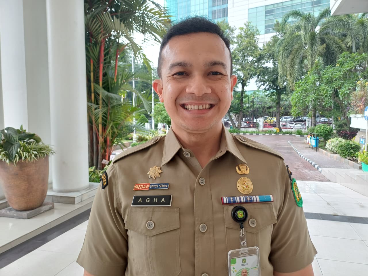 Kepala Bapenda Kota Medan, M Agha Novrian. (Markus Pasaribu/Sumut Pos)