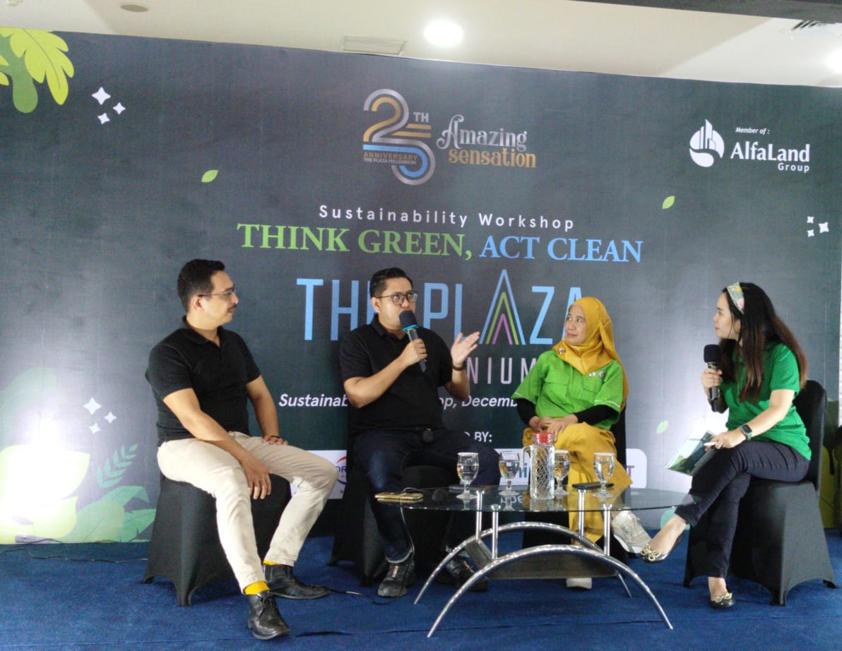 Narasumber Workshop Sustainability &ldquo;Think Green, Act Clean&rsquo;&rsquo; yang digelar The Plaza Millennium. (foto : Asih)