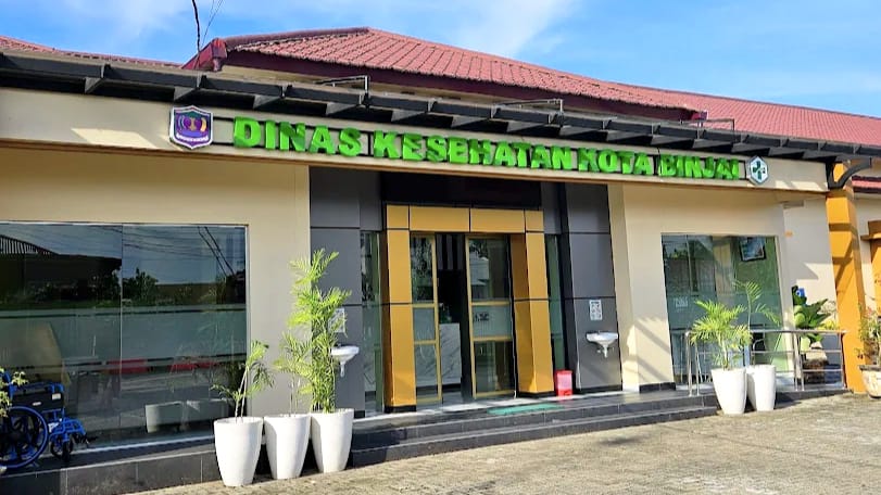 Kantor Dinas Kesehatan Binjai di Jalan Ikan Hiu, Binjai Timur. (Istimewa/Sumut Pos)