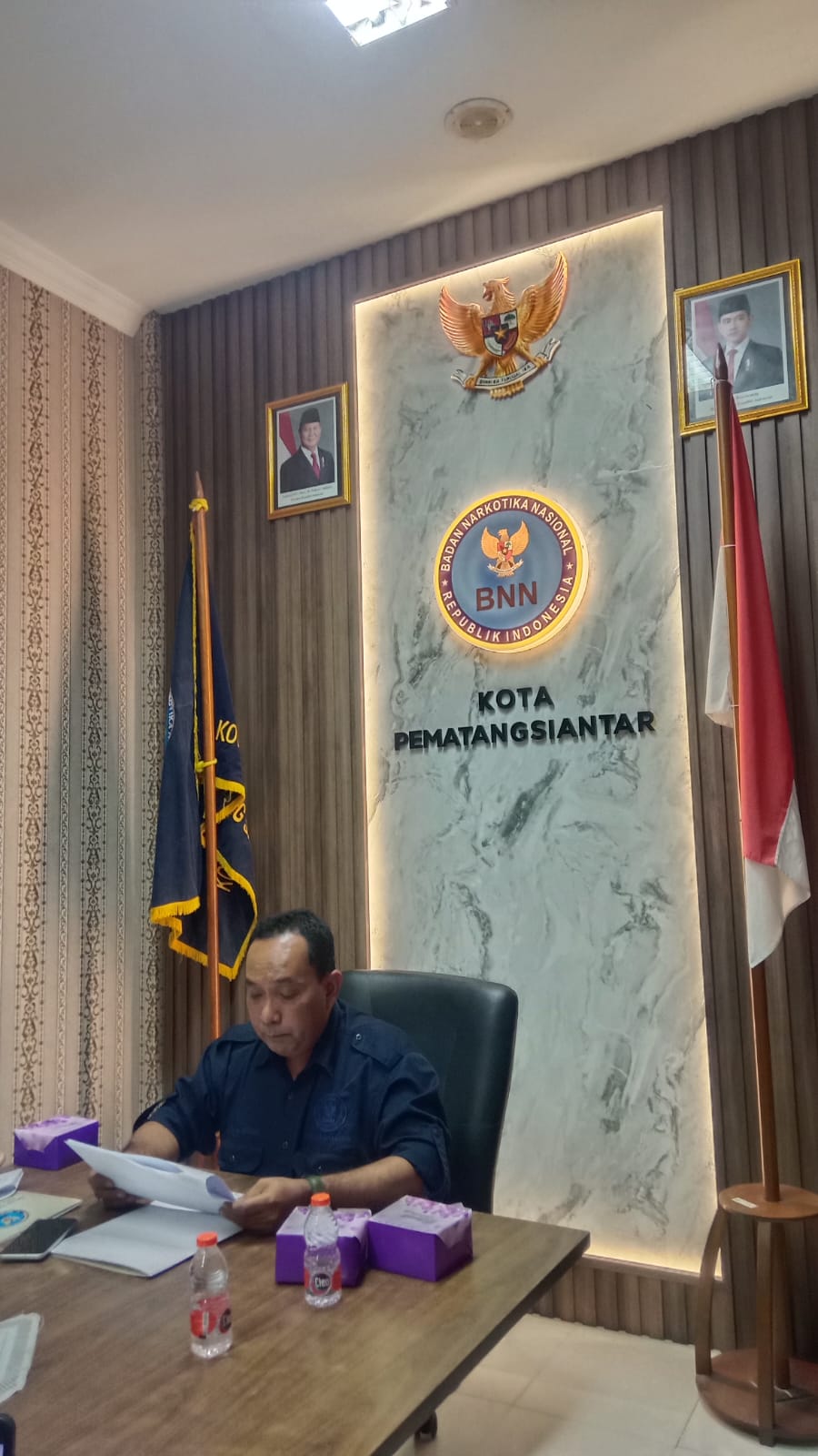 Kepala BNN Pematangsiantar Mushab Aulia Erie Hasibuan. (PRA EVASI/SUMUT POS)