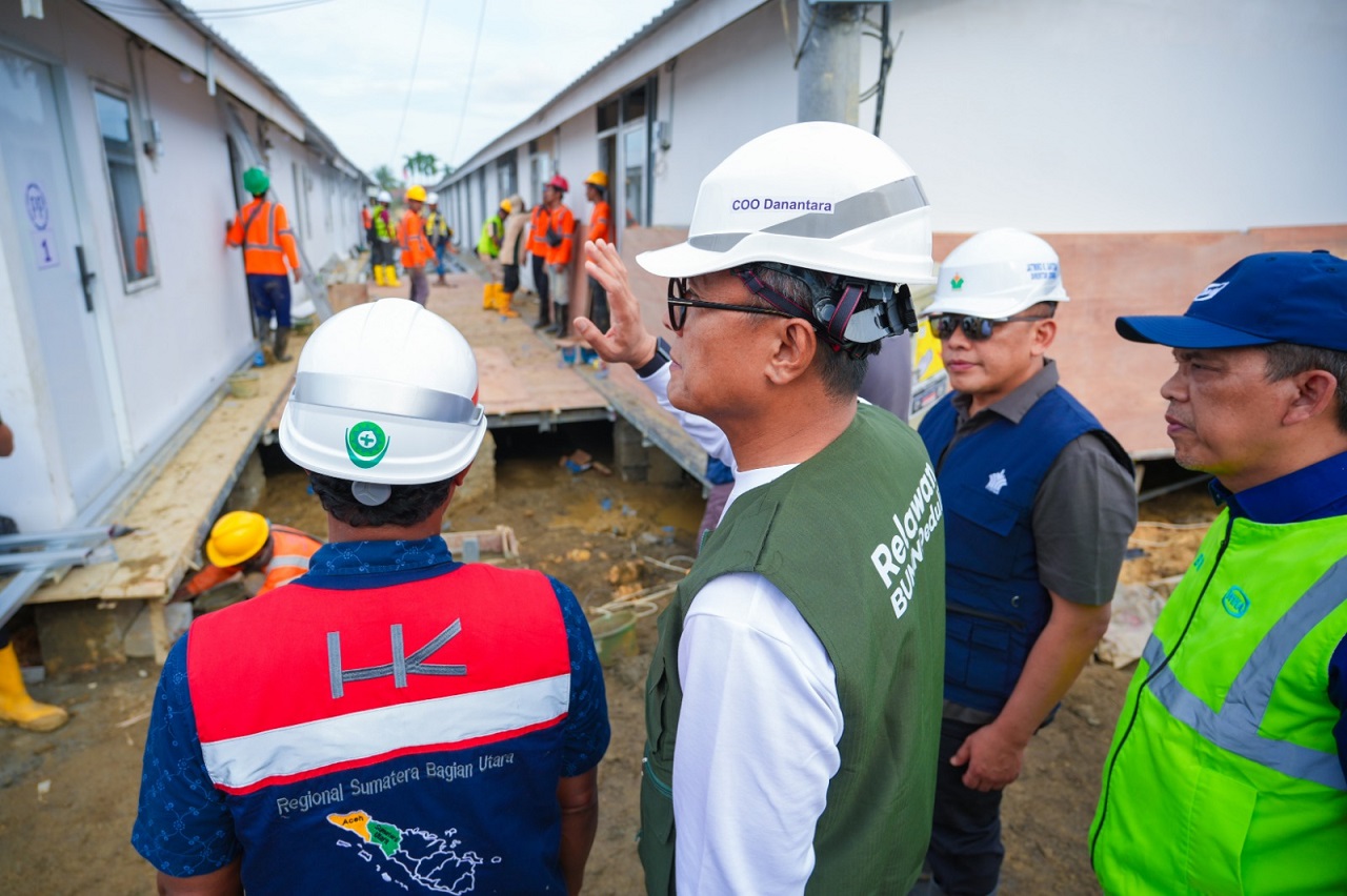 Danantara & BP BUMN Tinjau Progres Ratusan Huntara di Aceh Tamiang untuk Memastikan Hunian Layak bagi Korban Banjir.