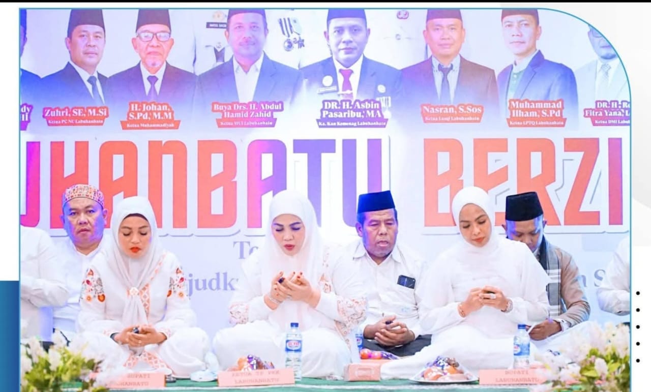Menyambut Tahun  Baru 2026, Pemkab Labuhanbatu menyelenggarakan Zikir Akbar (Fajar/Sumut Pos)
