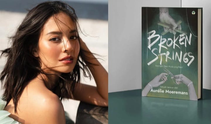Artis Aurelie Moeremans jadi trending topik lewat buku Broken Strings. (Instagram @aurelie)