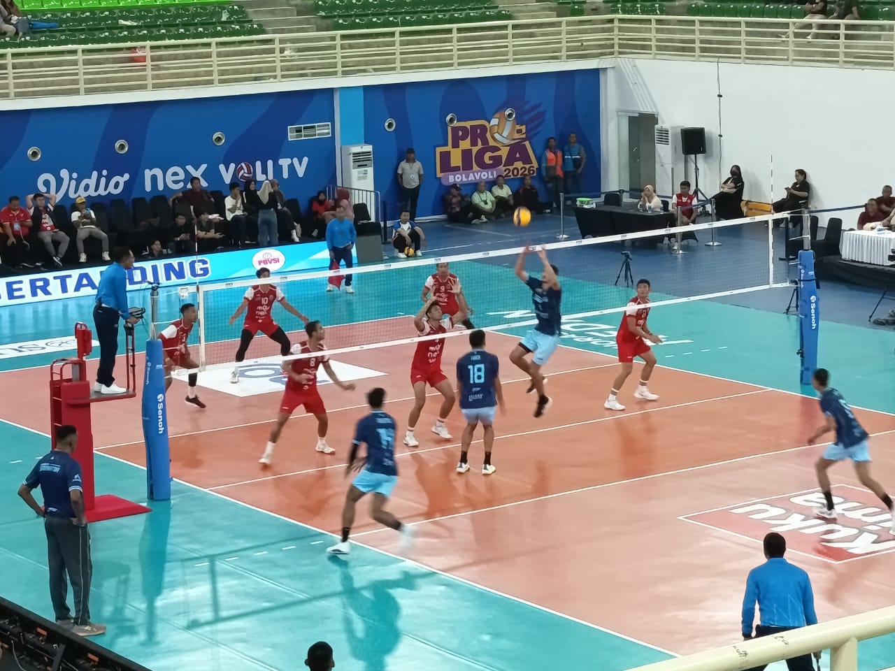 TANDING: Medan Falcon vs Surabaya Samator bertanding di Proliga 2026 Seri Medan, Sabtu (17/1/2026). (Dok: Proliga)