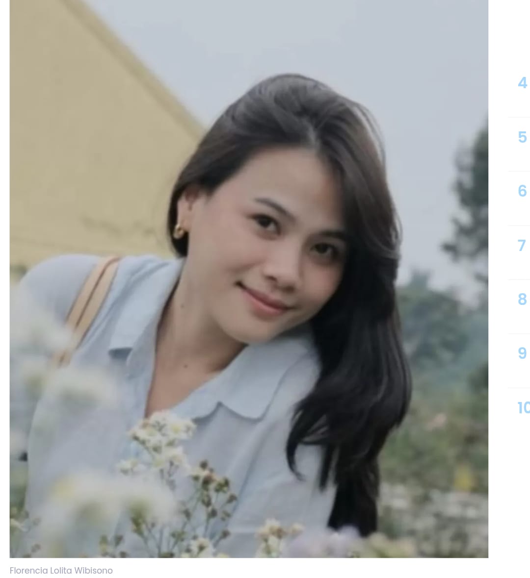 Florencia Lolita Wibisono, salah satu kru pesawat ATR-400 yang hilang kontak. (manadopost.jawapos.com)