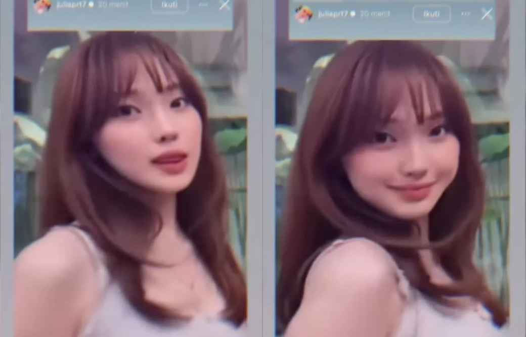 Julia Prastini alias Jule tanpa jilbab. (Instagram @rumpi_gosip)