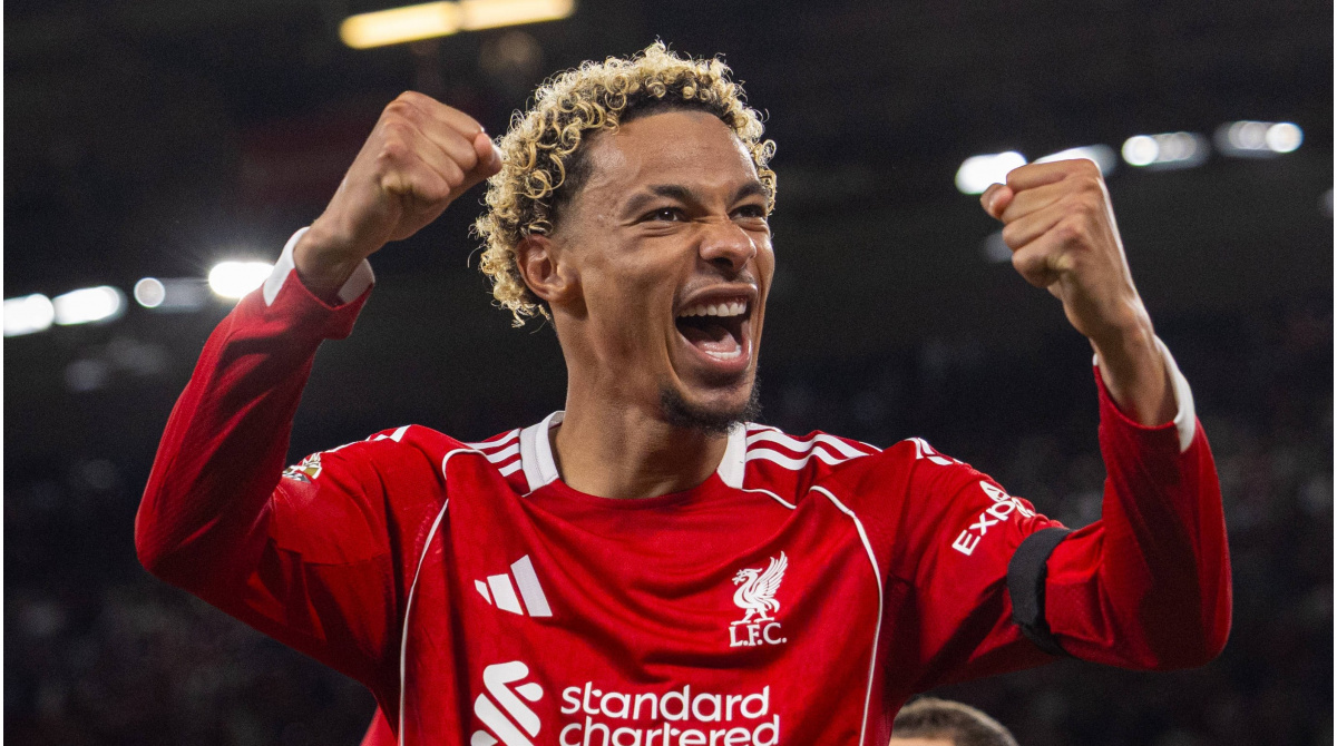 Hugo Ekitike(Liverpool Fc) akan beradu tajam dengan penyerang Olympiade de Marseille Mason pada mathcday ketujuh leaugue Liga Champions di Orange Velodorome,  Kamis (22/1) dini hari. (transfermark)