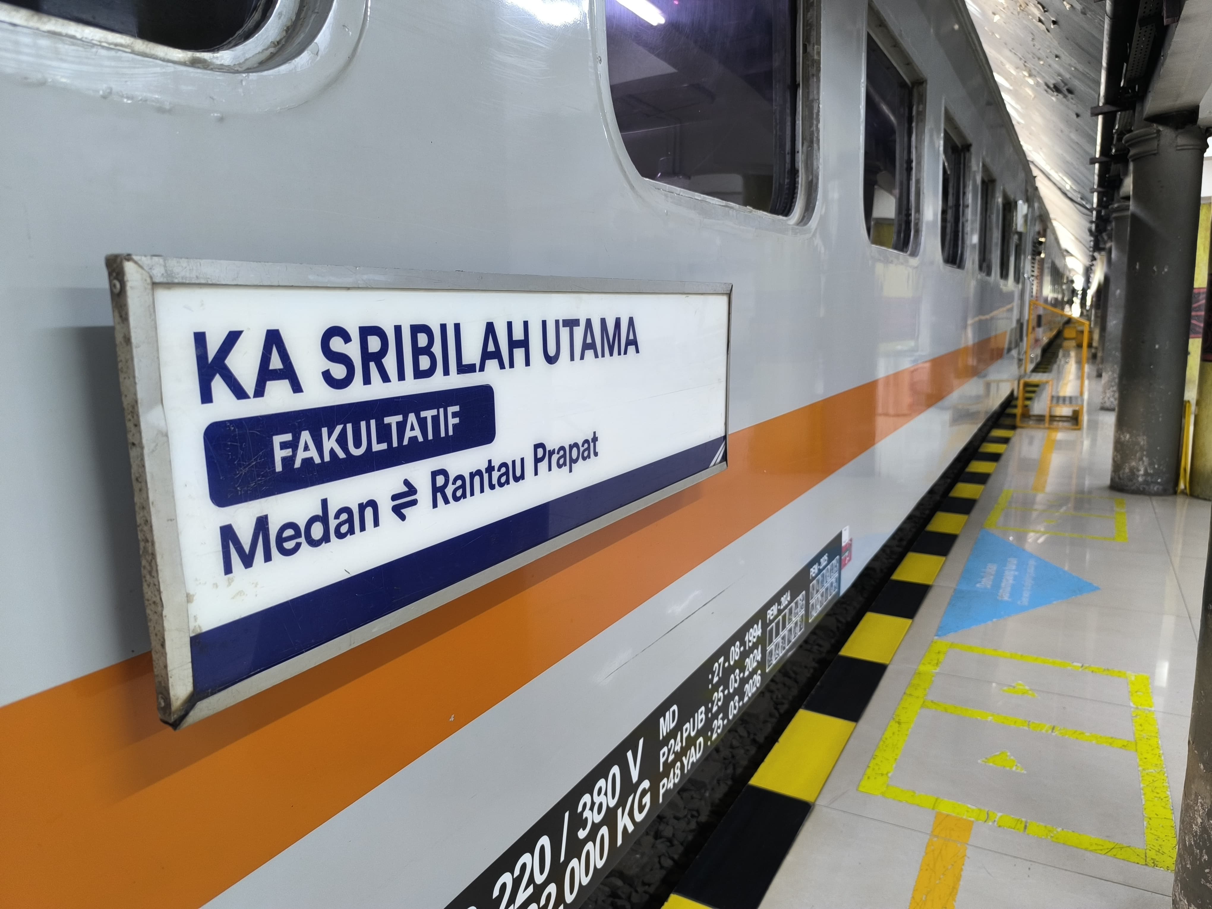 Kereta Api Sri Bilah Utama. (Dok: PT KAI)