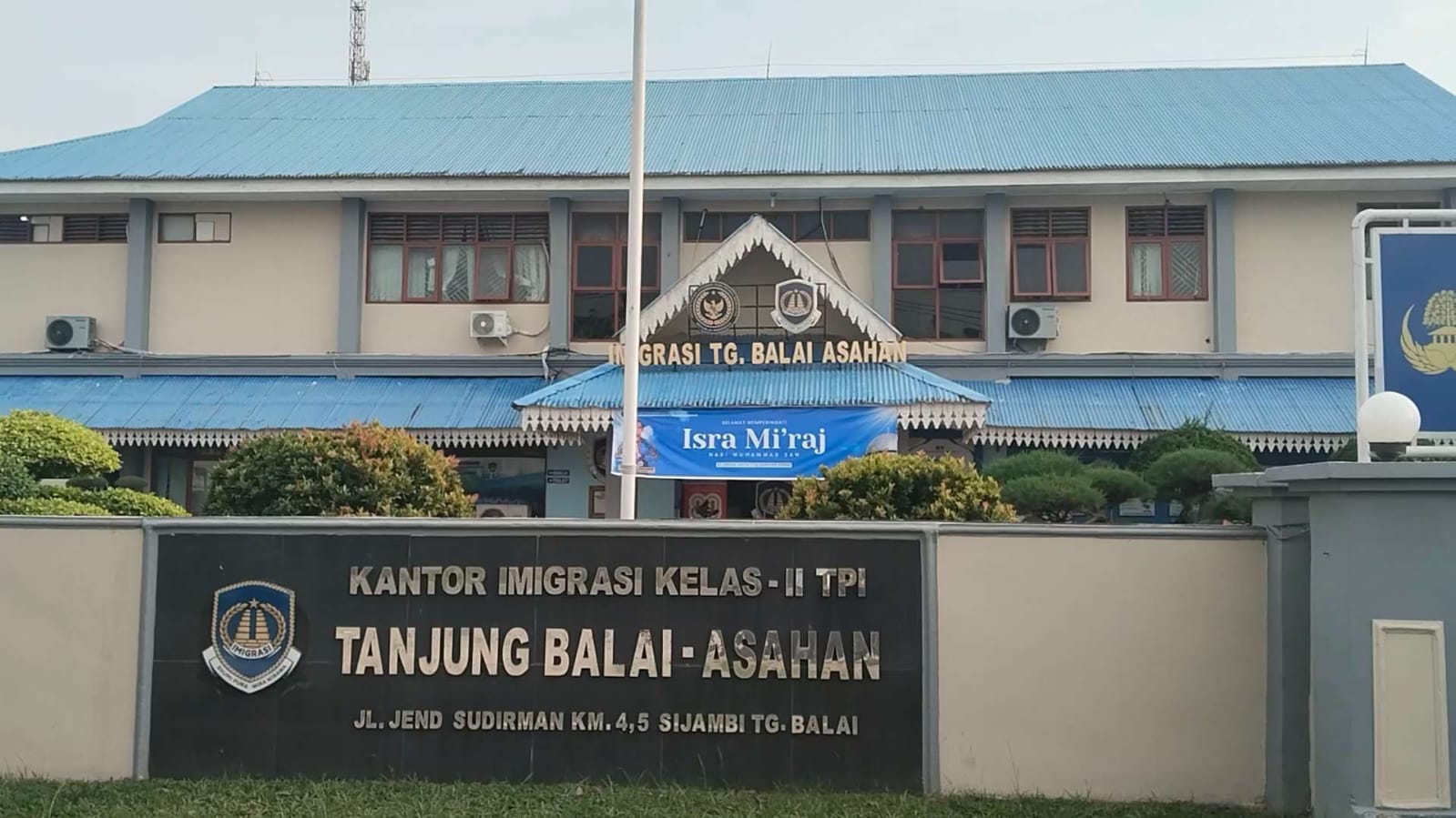 Kantor Imigrasi Kelas II TPI Tanjungbalai. (YUNA/SUMUT POS)