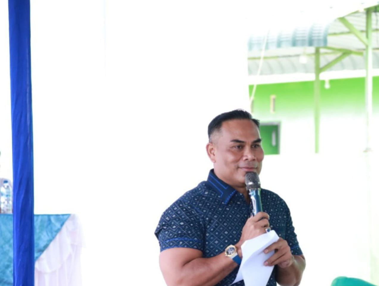 SOSPER: Anggota DPRD Medan, Saipul Bahri saat menggelar Sosialisasi Peraturan Daerah (Perda) di Medan Marelan, Sabtu (24/1/2026). (Dok: istimewa)